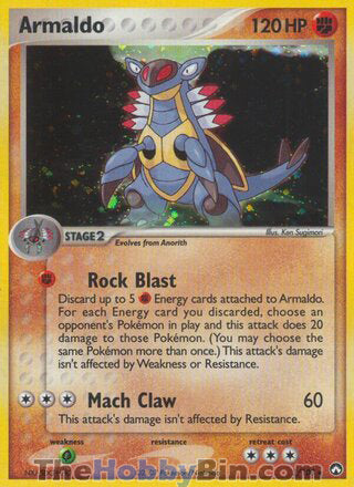 Armaldo #3/108 Holo Rare - EX Power Keepers Pokemon card