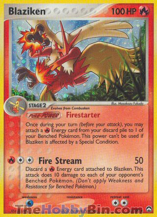 Blaziken #5/108 Holo Rare - EX Power Keepers Pokemon card