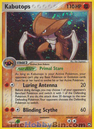 Kabutops EX Power Keepers Holo Rare #10/108