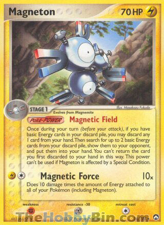 Magneton #16/108 Rare - EX Power Keepers Pokemon card