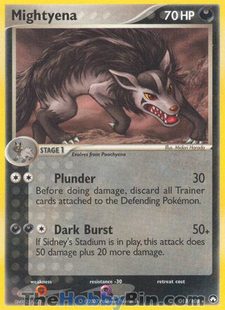 Mightyena #18/108 Rare - EX Power Keepers Pokemon card