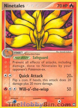 Ninetales #19/108 Rare - EX Power Keepers Pokemon card