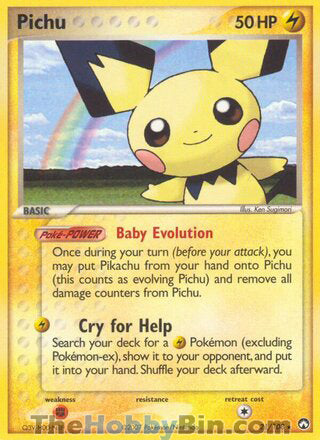 Pichu #21/108 Rare - EX Power Keepers Pokemon card