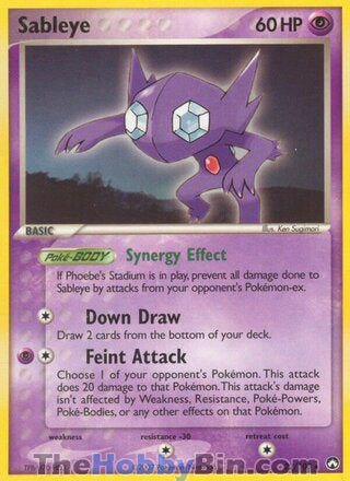 Sableye #22/108 Rare - EX Power Keepers Pokemon card