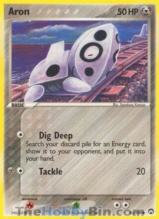Aron #42/108 Common - EX Power Keepers Pokemon card