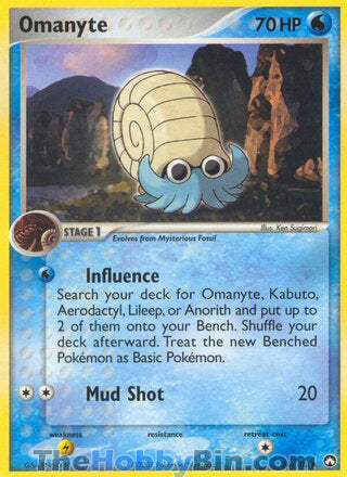 Omanyte EX Power Keepers Common #56/108