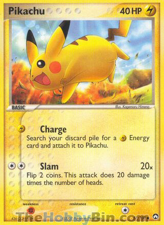 Pikachu EX Power Keepers Common #57/108