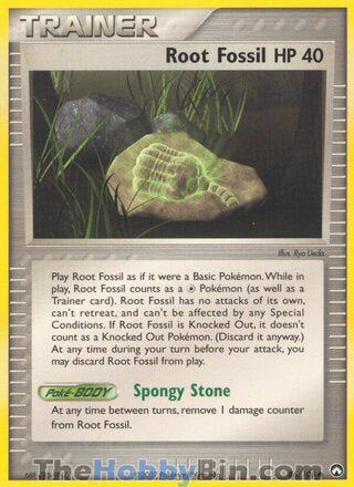 Root Fossil EX Power Keepers Common #86/108