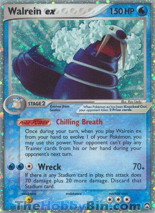 0099 Walrein ex Ultra Rare Power Keepers