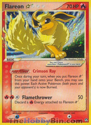 Flareon Star EX Power Keepers Ultra Rare #100/108