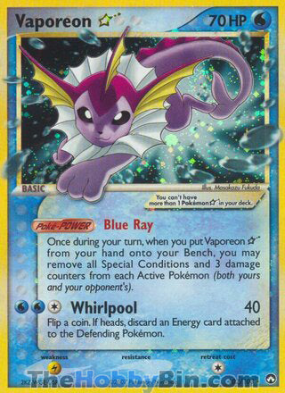 0102 Vaporeon Star Ultra Rare Power Keepers