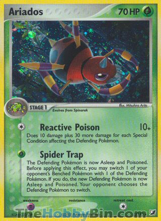 0002 Ariados Holo Rare Unseen Forces