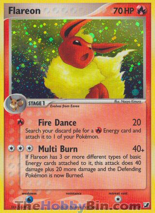 Flareon EX Unseen Forces Holo Rare #5/115