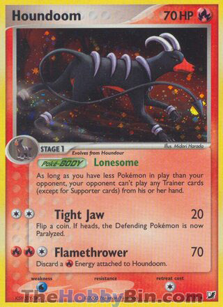 0007 Houndoom Holo Rare Unseen Forces