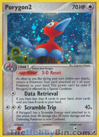 Porygon2 EX Unseen Forces Holo Rare #12/115