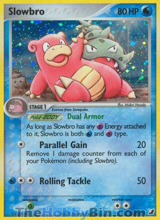 0013 Slowbro Holo Rare Unseen Forces