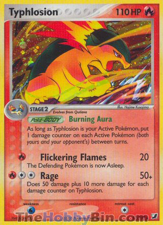 0017 Typhlosion Holo Rare Unseen Forces