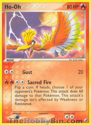 Ho-Oh #27/115 Rare - EX Unseen Forces Pokemon card