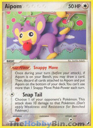 Aipom #34/115 Uncommon - EX Unseen Forces Pokemon card