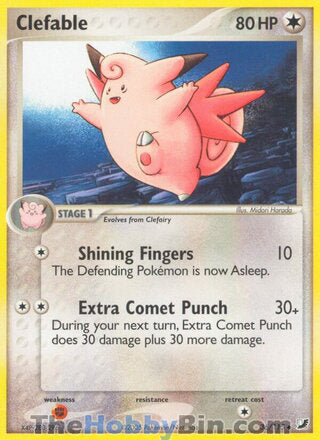 Clefable #36/115 Uncommon - EX Unseen Forces Pokemon card