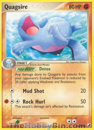Quagsire #44/115 Uncommon - EX Unseen Forces Pokemon card