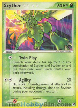 Scyther #46/115 Uncommon - EX Unseen Forces Pokemon card
