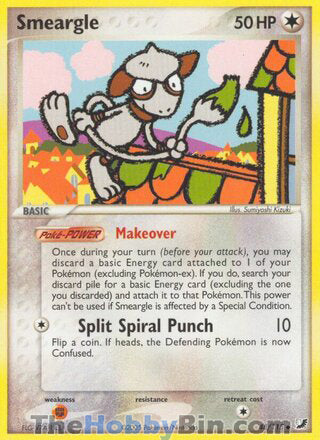 Smeargle #48/115 Uncommon - EX Unseen Forces Pokemon card