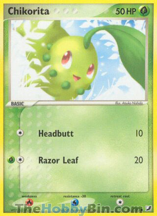 Chikorita #51/115 Common - EX Unseen Forces Pokemon card