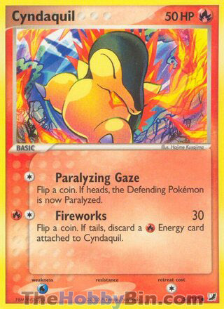 Cyndaquil #54/115 Common - EX Unseen Forces Pokemon card