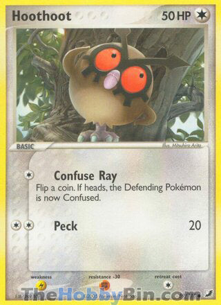 Hoothoot #59/115 Common - EX Unseen Forces Pokemon card
