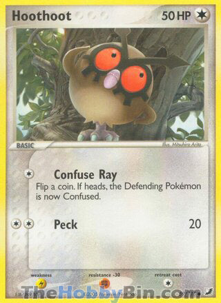 Hoothoot EX Unseen Forces Common #59/115