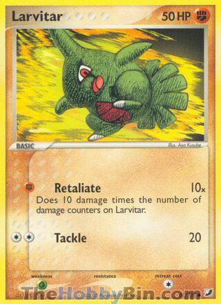 Larvitar EX Unseen Forces Common #61/115