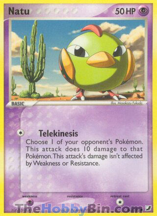 Natu #63/115 Common - EX Unseen Forces Pokemon card