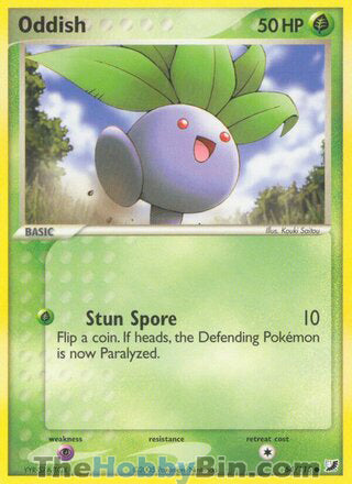 Oddish #64/115 Common - EX Unseen Forces Pokemon card