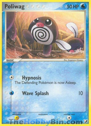 Poliwag #67/115 Common - EX Unseen Forces Pokemon card