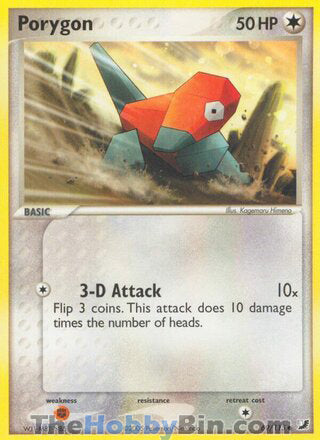 Porygon #69/115 Common - EX Unseen Forces Pokemon card