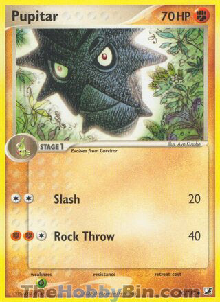 Pupitar #70/115 Common - EX Unseen Forces Pokemon card