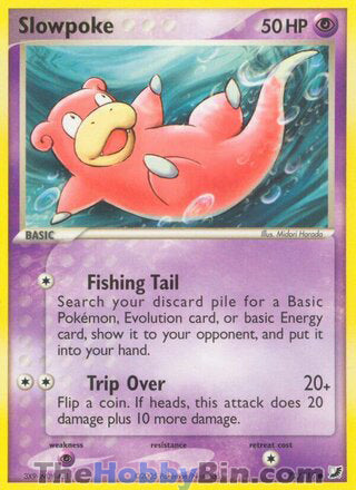 Slowpoke #72/115 Common - EX Unseen Forces Pokemon card
