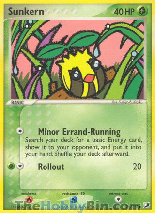 Sunkern #76/115 Common - EX Unseen Forces Pokemon card