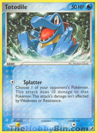 Totodile #78/115 Common - EX Unseen Forces Pokemon card