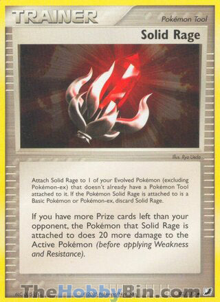 Solid Rage #92/115 Uncommon - EX Unseen Forces Pokemon card