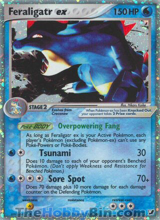 Feraligatr ex EX Unseen Forces Ultra Rare #103/115