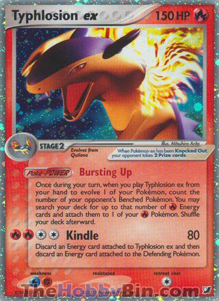 Typhlosion ex EX Unseen Forces Ultra Rare #110/115