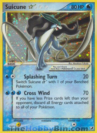 Suicune Star EX Unseen Forces Ultra Rare #115/115