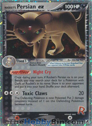 Rocket's Persian ex #116/115 Secret Rare - EX Unseen Forces Pokemon card