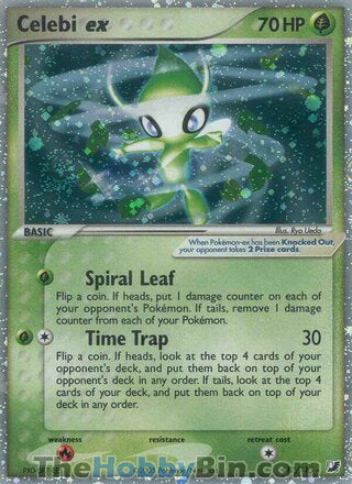 Celebi ex #117/115 Secret Rare - EX Unseen Forces Pokemon card