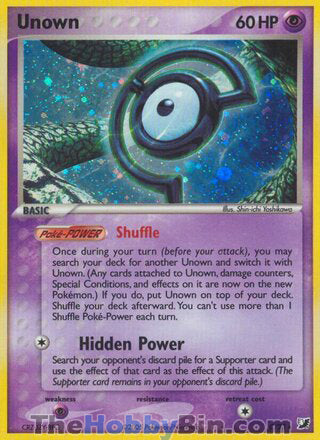 Unown EX Unseen Forces Holo Rare #C/28