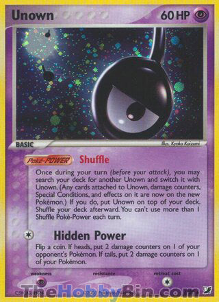 Unown EX Unseen Forces Holo Rare #!/28