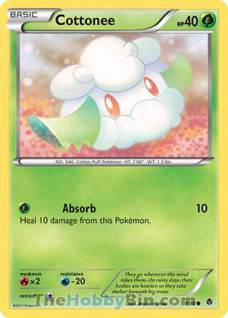 0009 Cottonee Common Emerging Powers