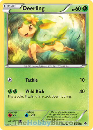 Deerling Emerging Powers Common #15/98